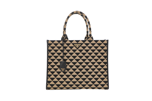 PRADA SYMBOLE TOTE JACQUARD LARGE