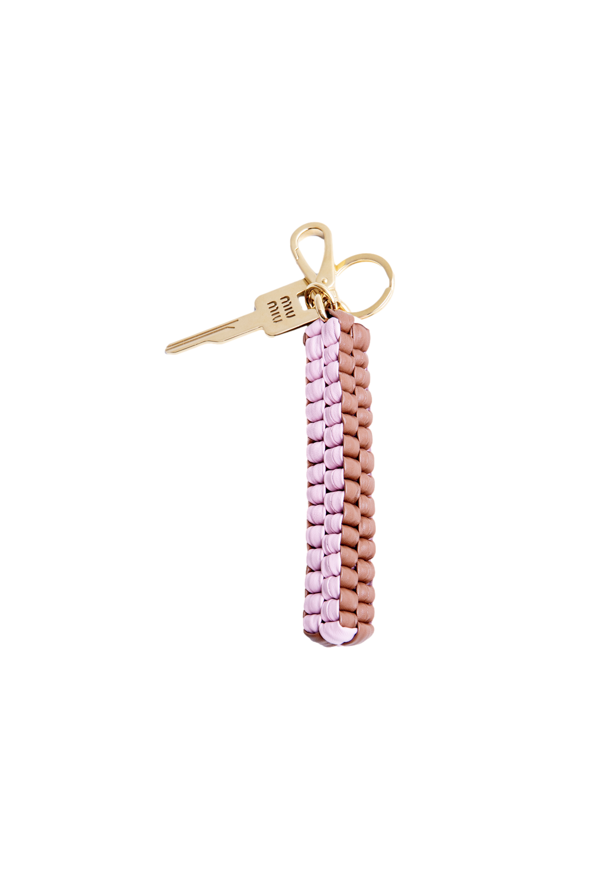 MIU MIU BRAIDED CORD KEYCHAIN