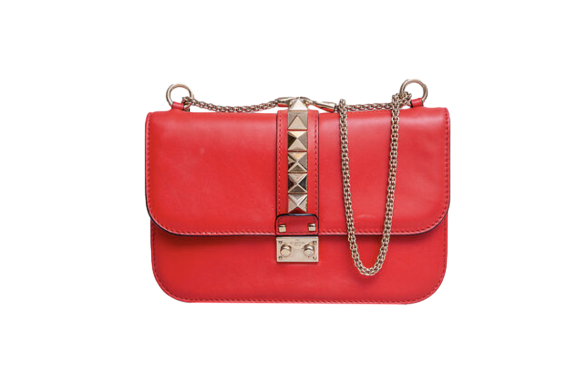 VALENTINO GLAM LOCK LARGE RED
