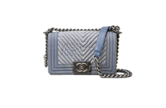 DESAPEGO DANDYNHA BARBOSA CHANEL BOY CHEVRON SMALL FLAP DENIM