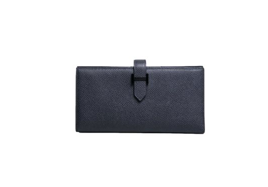 HERMÈS PORTEFEUILLE BÉARN SOUFFLET SO BLACK