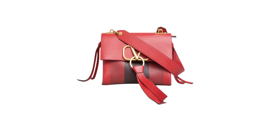 VALENTINO VRING BAG RED STRIPES PALETTE
