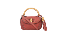 GUCCI BAMBOO MEDIUM TOP HANDLE CORAL