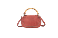 GUCCI BAMBOO MEDIUM TOP HANDLE CORAL