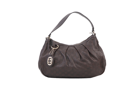 GUCCI SUKEY GUCCISSIMA LEATHER BROWN