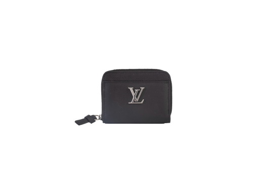 LOUIS VUITTON WALLET ZIPPER BLACK LOCK ME