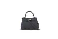 HERMÈS KELLY 25 BLACK HARDWARE SILVER