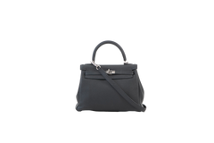 HERMÈS KELLY 25 BLACK HARDWARE SILVER