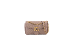 GUCCI GG MARMONT FLAP SMALL BEGE