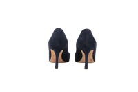 MANOLO BLAHNIK SALTO SUEDE ALL NAVY