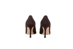 MANOLO BLAHNIK SALTO SUEDE FIVELA ALL BROWN