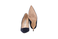 MANOLO BLAHNIK SALTO SUEDE NAVY