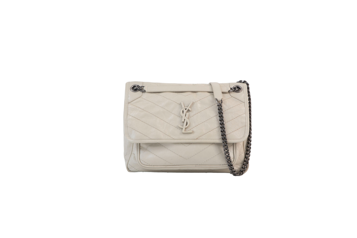 YSL NIKI MATELASSE MEDIUM OFF WHITE