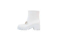 GUCCI BOOTIE DEMETRA WHITE HORSEBIT