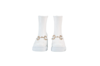 GUCCI BOOTIE DEMETRA WHITE HORSEBIT