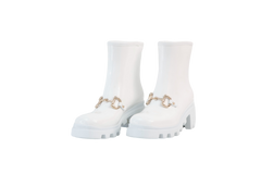 GUCCI BOOTIE DEMETRA WHITE HORSEBIT