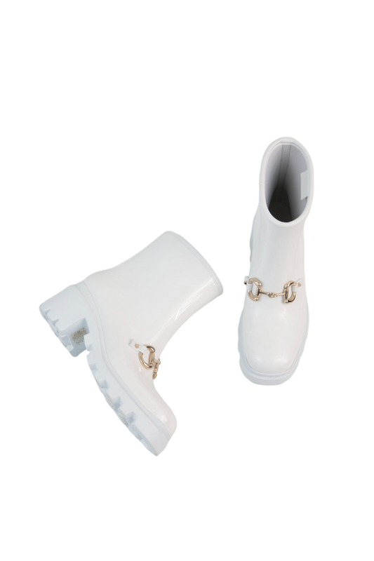 GUCCI BOOTIE DEMETRA WHITE HORSEBIT