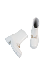 GUCCI BOOTIE DEMETRA WHITE HORSEBIT