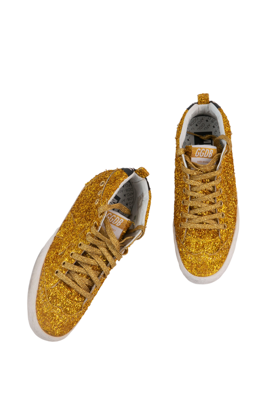 GOLDEN GOOSE MIDSTAR GOLD GLITTER