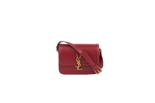 YSL SOLFERINO MEDIUM IN BOX BURGUNDY