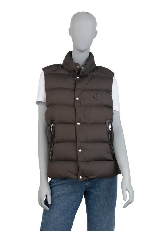 MONCLER HERNIAIRE DOWN GILET GREY