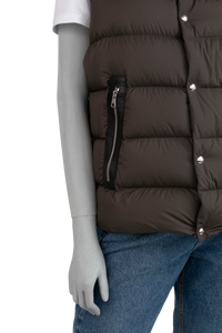 MONCLER HERNIAIRE DOWN GILET GREY