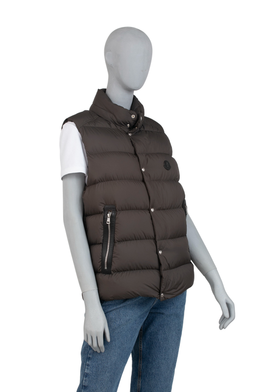 MONCLER HERNIAIRE DOWN GILET GREY