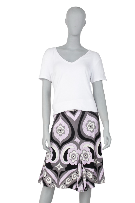 PUCCI SKIRT MIXED JACQUARD PURPLE