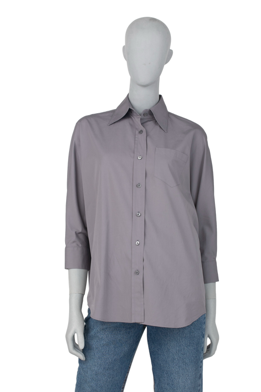 PRADA CHEMISE LONG SLEEVE GREY