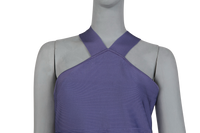 HERVE LEGER DRESS HALTERNECK ICON MAXI PURPLE