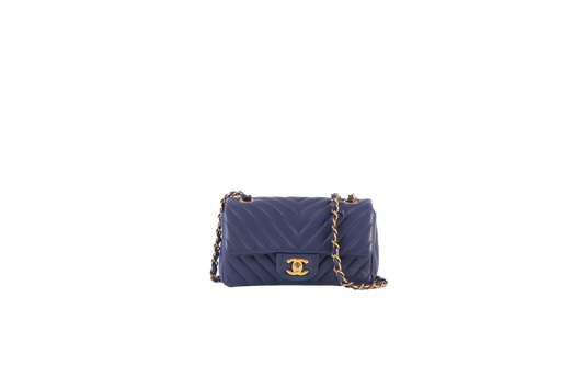 DESAPEGO LAURA BRAZ CHANEL RECTANGLE CHEVRON NAVY