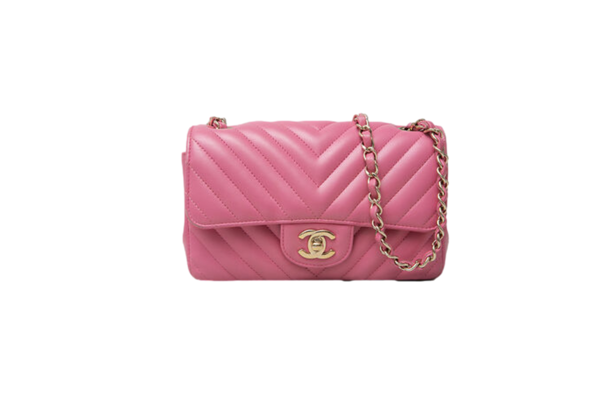 DESAPEGO DANDYNHA BARBOSA CHANEL CLASSIC MINI SF LAMBSKIN PINK