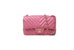 DESAPEGO DANDYNHA BARBOSA CHANEL CLASSIC MINI SF LAMBSKIN PINK