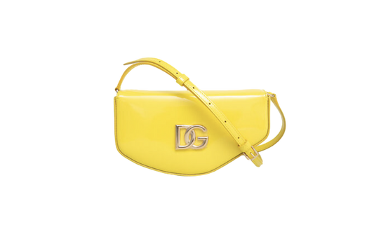 DG SNAP CLUTCH MOON PATENT YELLOW