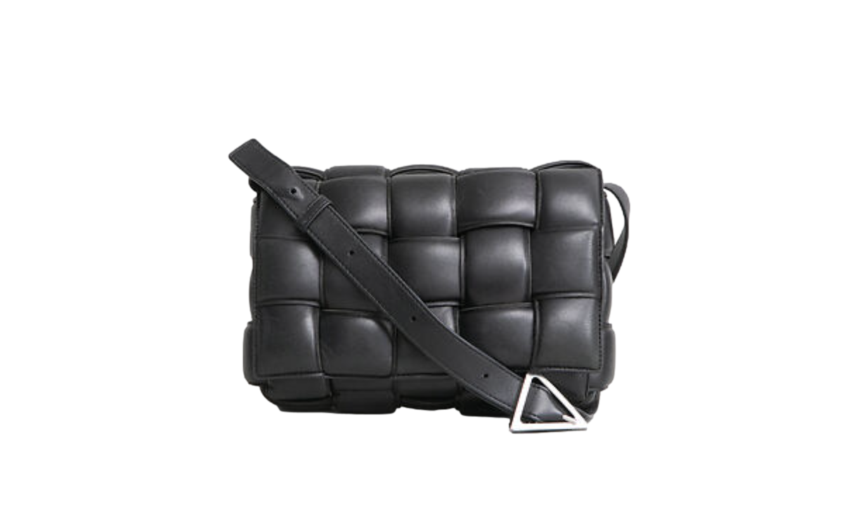 BOTTEGA CASSETTE PADDED INTRECCIATO BLACK