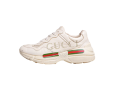 DESAPEGO JULIA FARIA GUCCI SNEAKERS RHYTON WITH LOGO PRINT BEIGE - 39 BR