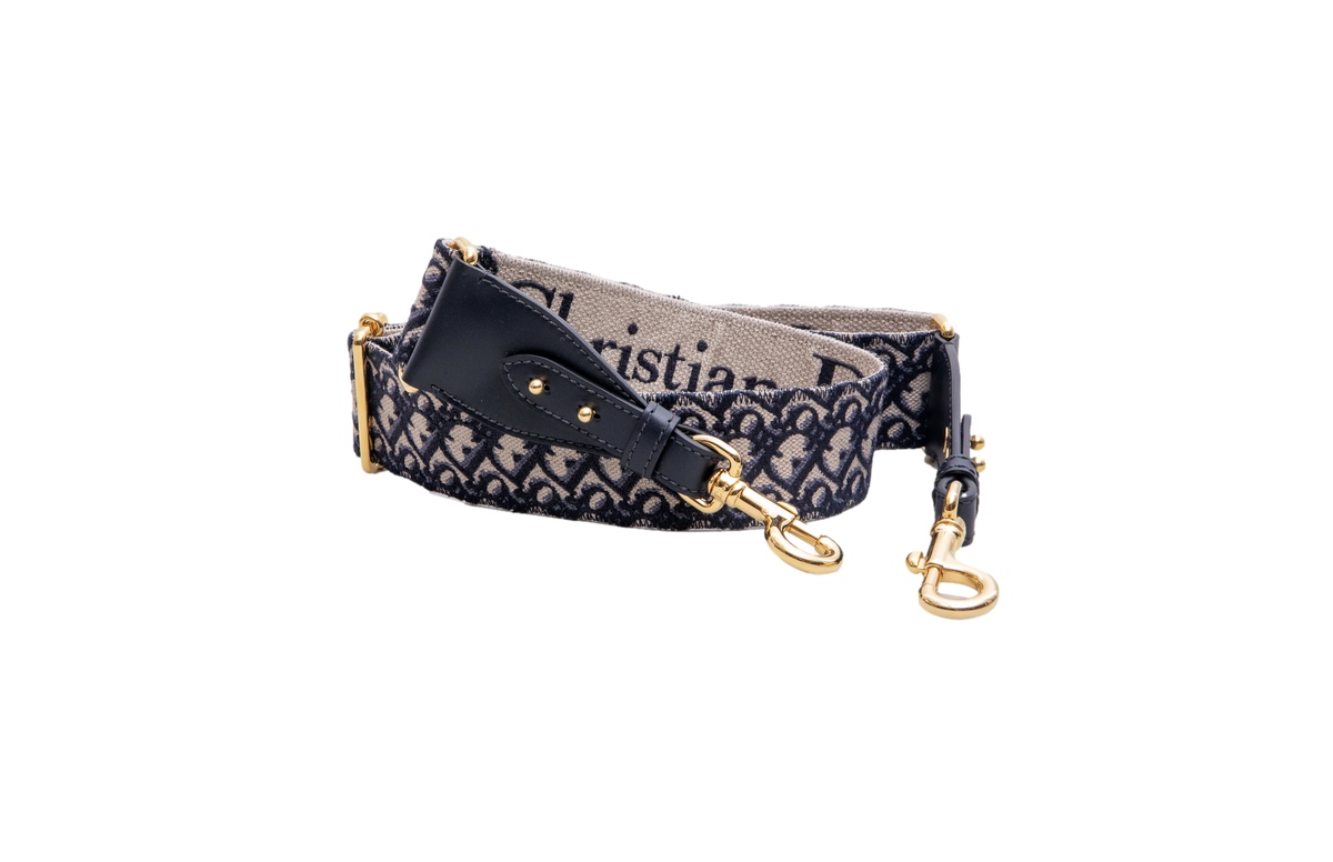 DIOR ALÇA ADJUSTABLE RING BLUE OBLIQUE JACQUARD