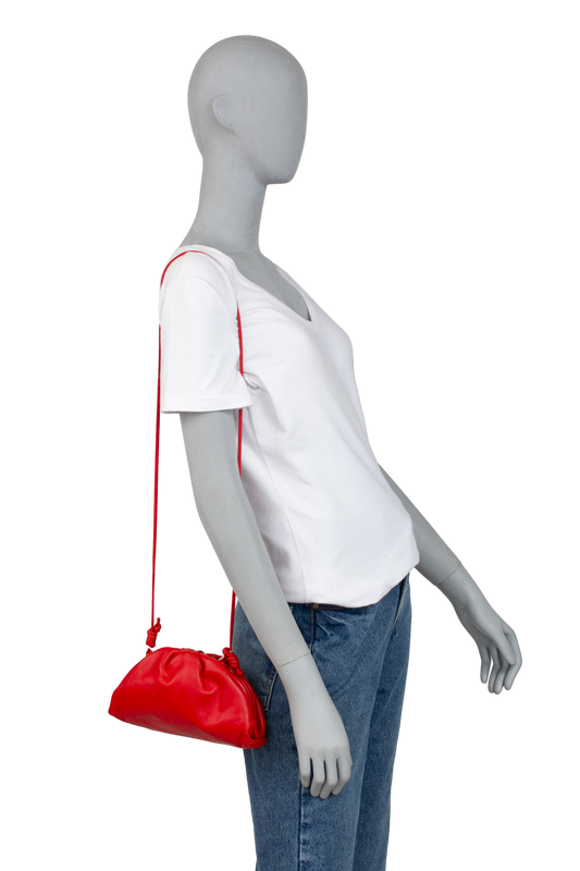BOTTEGA MINI POUCH ROUGE