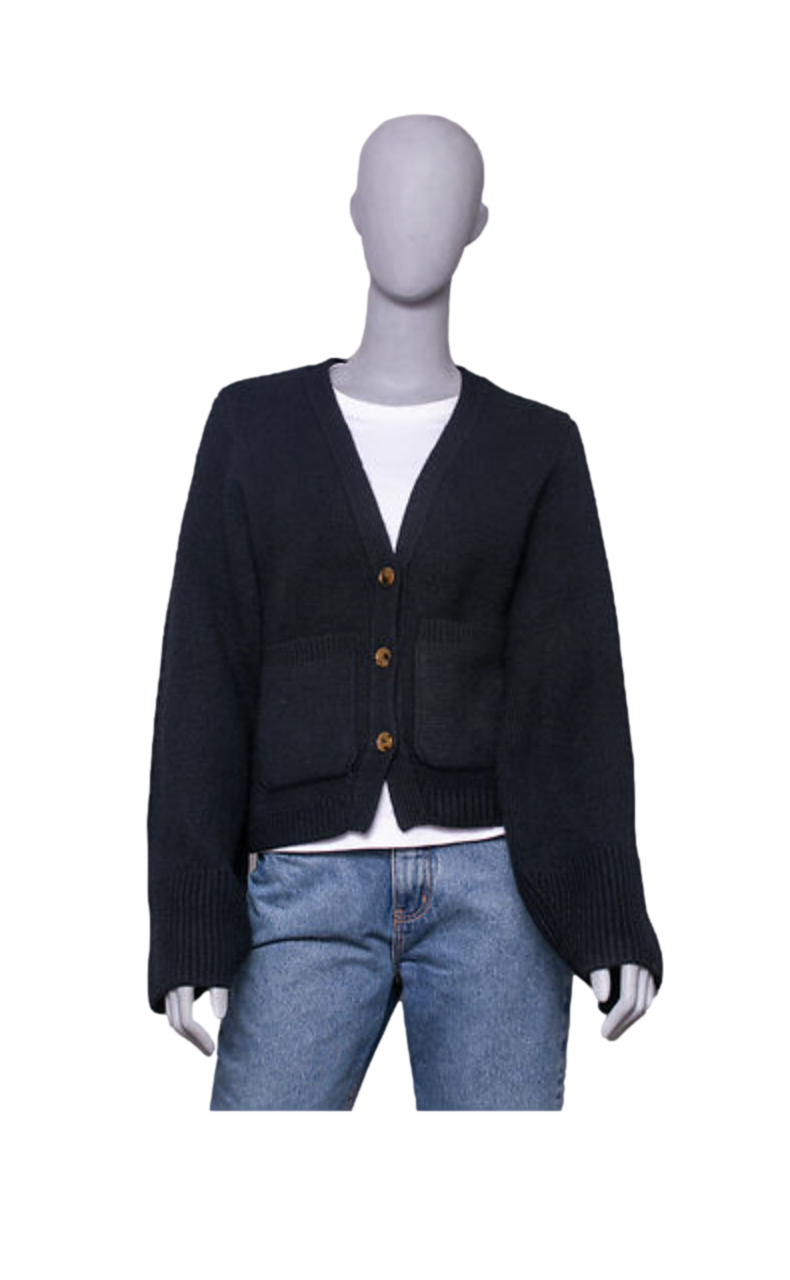 KHAITE CARDIGAN THE SCARLET CASHMERE BLACK