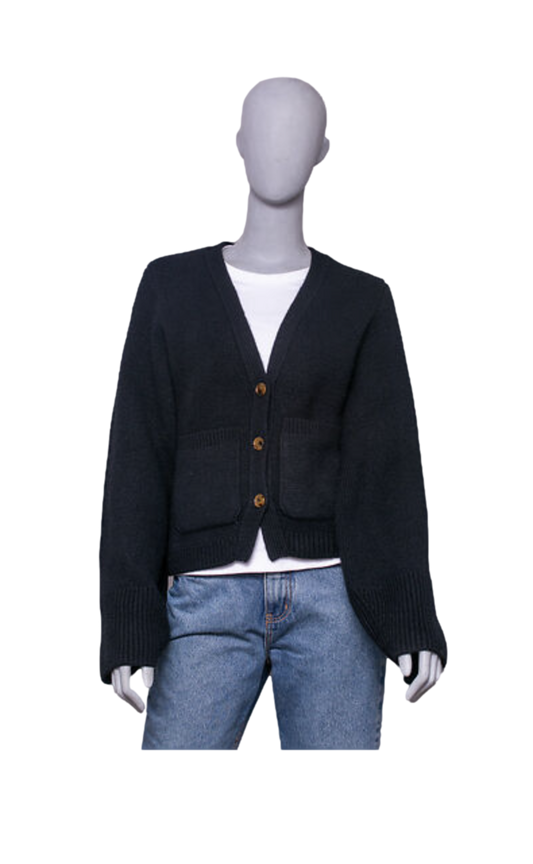 KHAITE CARDIGAN THE SCARLET CASHMERE BLACK