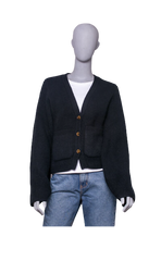 KHAITE CARDIGAN THE SCARLET CASHMERE BLACK