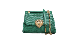 DG BAG LARGE DEVOTION INTRECCIATO GREEN