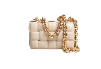 BOTTEGA THE CHAIN CASSETTE INTRECCIATO BEIGE