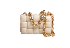 BOTTEGA THE CHAIN CASSETTE INTRECCIATO BEIGE