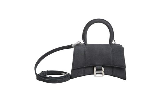 BALENCIAGA HOURGLASS XS SPARKLING BLACK