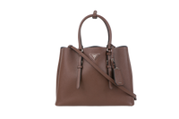 PRADA DOUBLE SAFFIANO BROWN