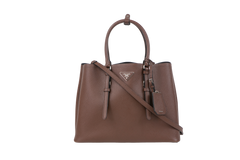 PRADA DOUBLE SAFFIANO BROWN