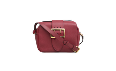 BURBERRY CROSSBODY BUCKLE SMALL LEATHER BURGUNDY