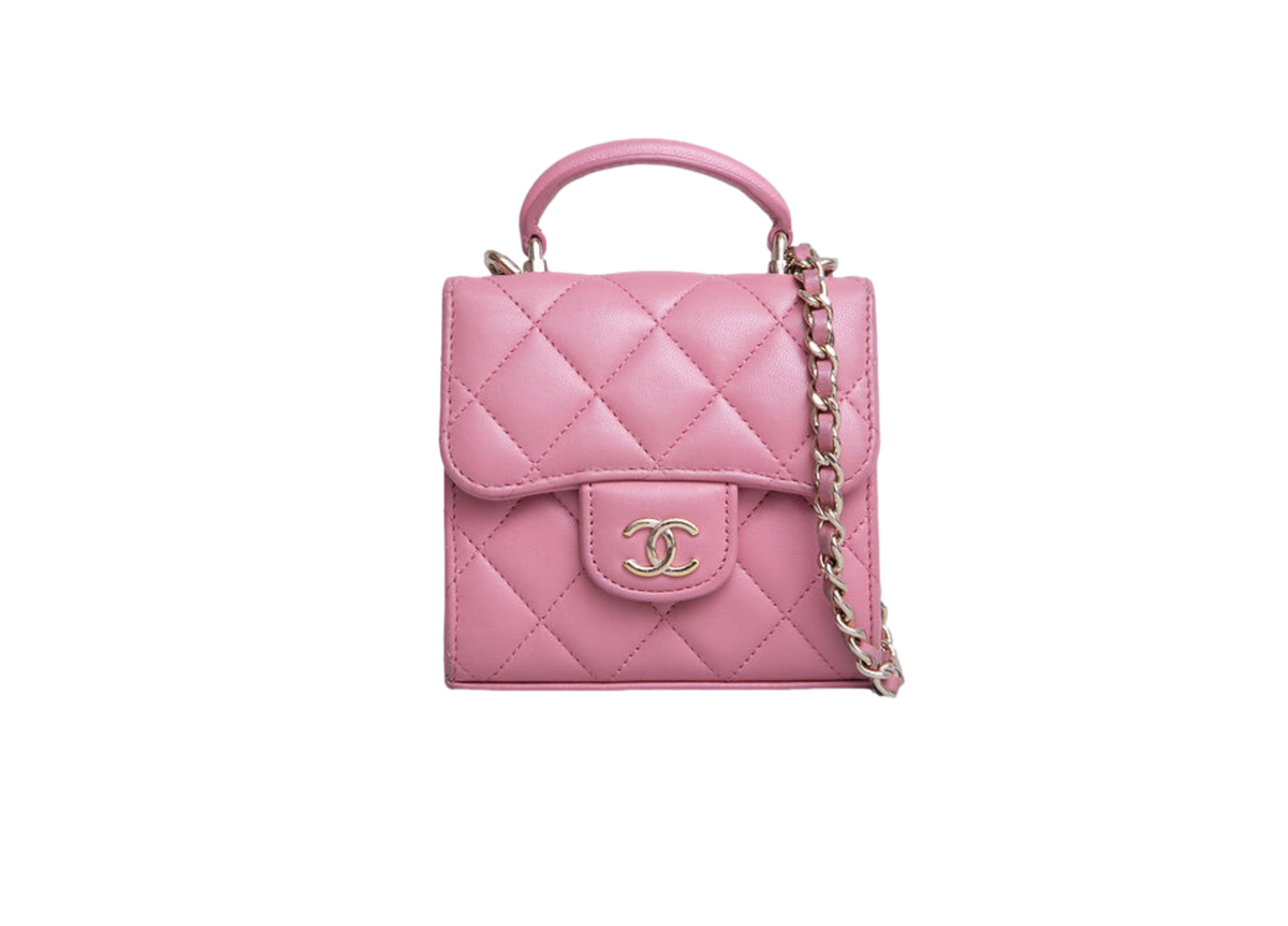 CHANEL MICRO TIMELESS LIGHT PINK TOP HANDLE 2022