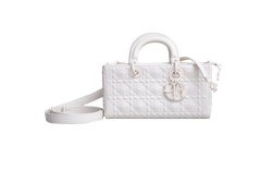 DIOR LADY D-JOY MEDIUM CANNAGE WHITE